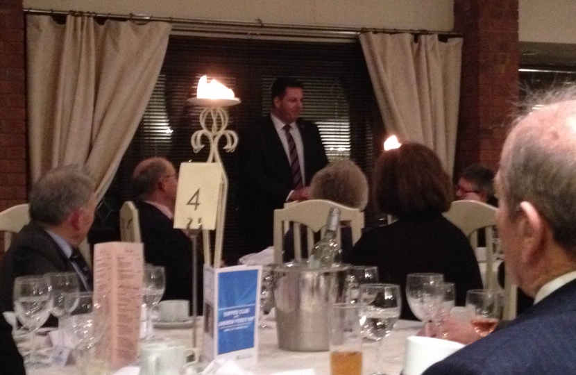 Andrew Percy MP addresses Supper Club guests