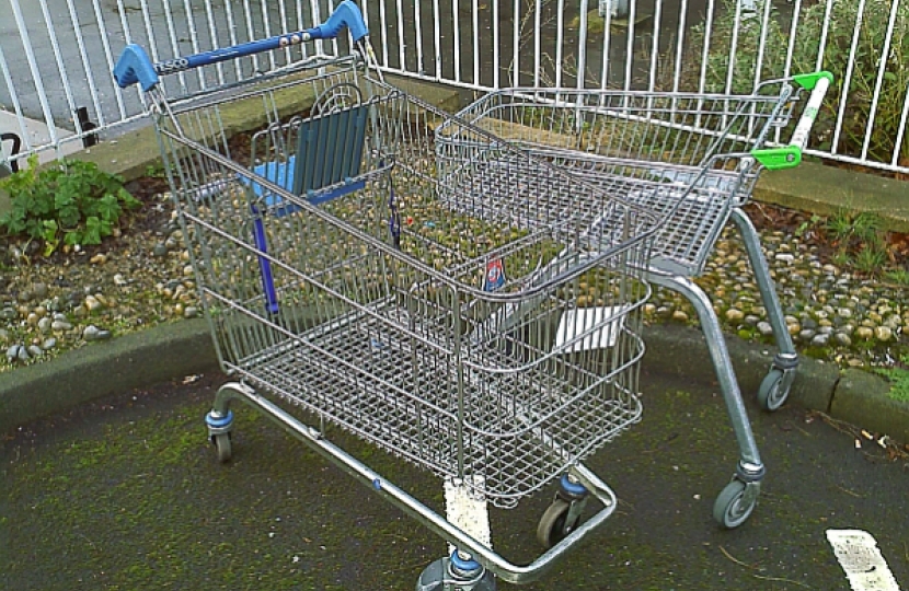 Abandoned trolleys