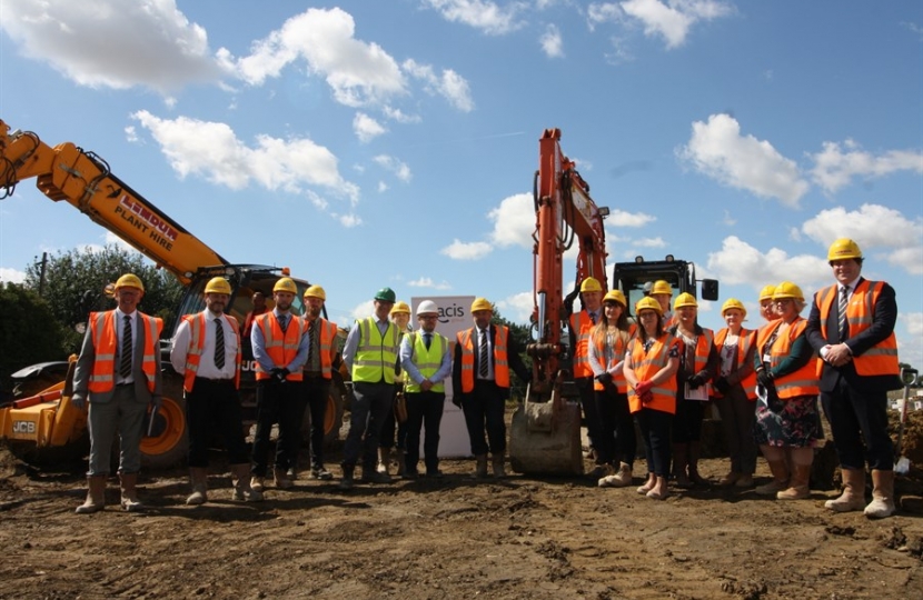 Ground Breaking ceremony in Saxilby