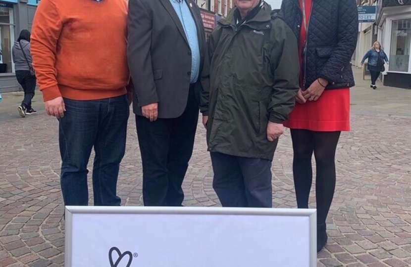 Heritage Lotter Fund: Cllr. Giles McNeill, Roy Pocklington, Cllr. Paul Howitt-Cowan and Wendy Osgodby