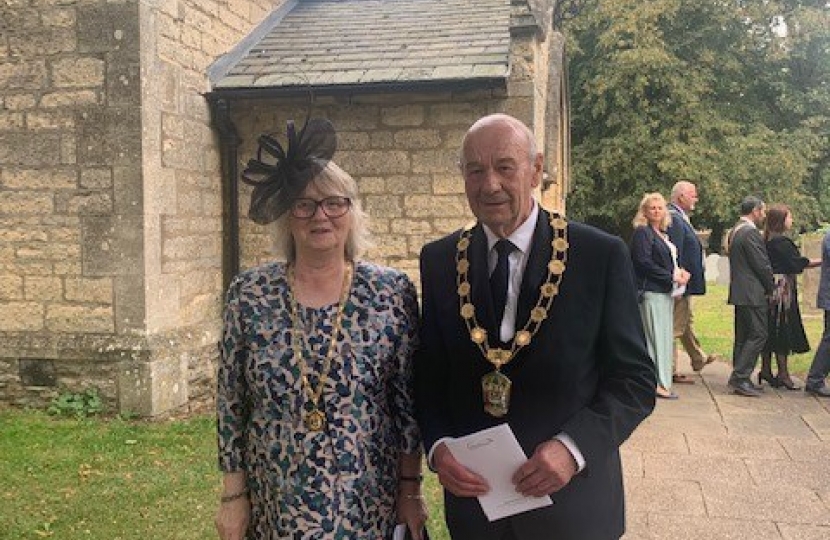 Chairman Cllr. Steve England and Chairman's Lady Mrs. Kathryn England