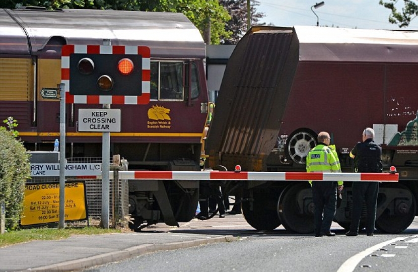 The Railway Crossing on  Croft Street, Cherry Willingham