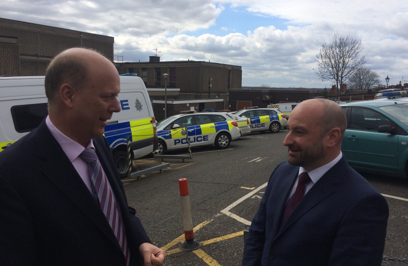 Chris Grayling and Marc Jones