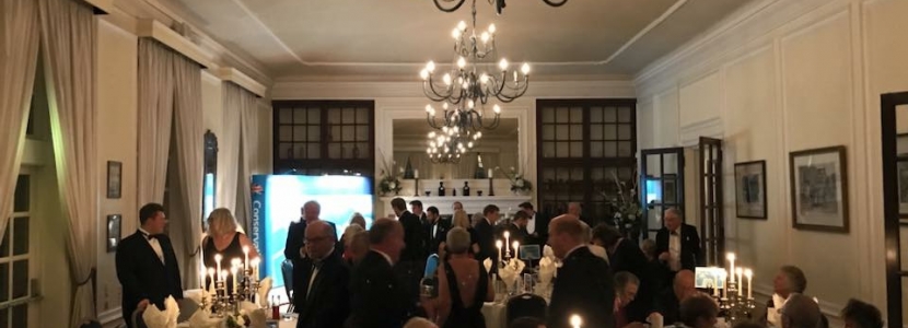 Guests take their seats for dinner at Hemswell Court for the 2017 Constituency Dinner