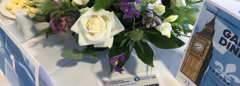 Gala Dinner Top Table Flowers