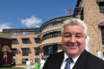 Bruce Allison in front of the Guildhall