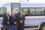 Cllr. Lewis Strange, Cllr. Mrs. Jessie Milne and WLDC Officer Grant White