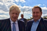 Prime Minister Boris Johnson and Cllr. Giles McNeill