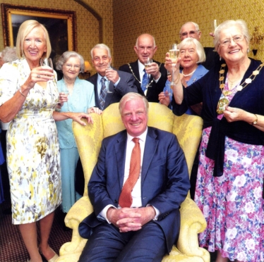 Raising a glass to toast Sir Edward Leigh MP