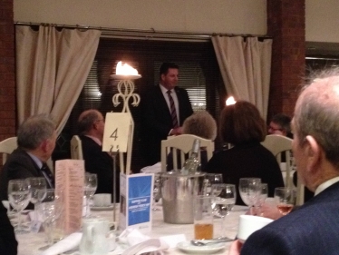 Andrew Percy MP addresses Supper Club guests