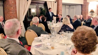 Robert Jenrick MP addresses the Supper Club