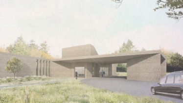 Artists image of the proposed West Lindsey Crematorium