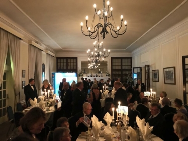 Guests take their seats for dinner at Hemswell Court for the 2017 Constituency Dinner