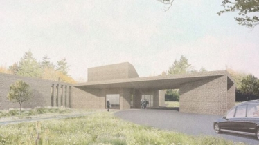 Artist's impression of West Lindsey's planned crematorium