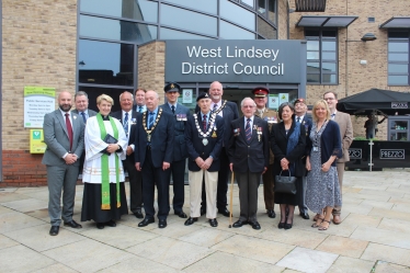 Armed Forces Day Flag Rasing Ceremony at West Lindsey District Council's Guildhall