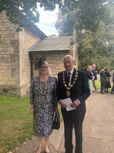 Chairman Cllr. Steve England and Chairman's Lady Mrs. Kathryn England